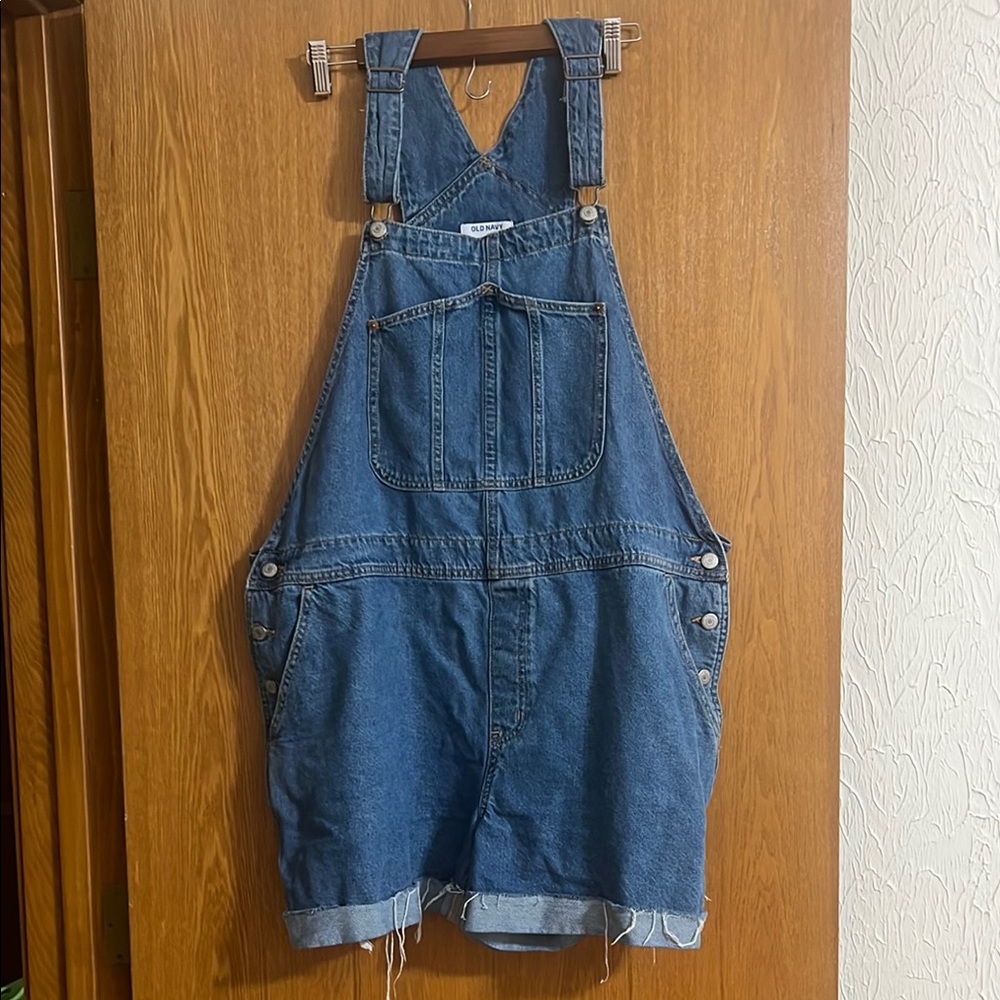 Old Navy 2X Blue Denim Women's Shortalls
